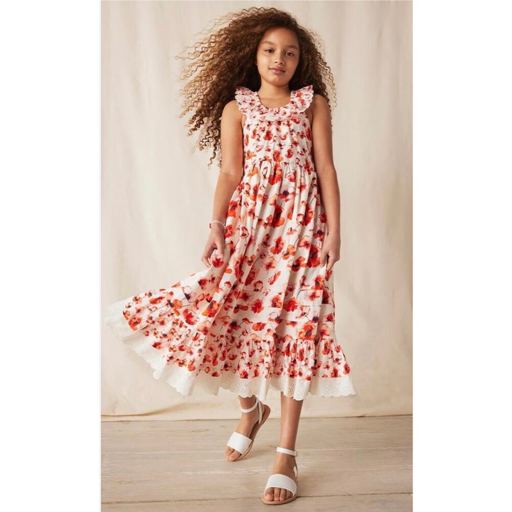 Girls Matilda Jane Enchanted Garden Playful Poppy Dress. Size girls 6.